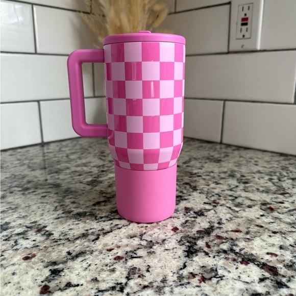 Hydrojug Bubblegum Checkered 20oz Traveler Tumbler - Picture 3 of 3